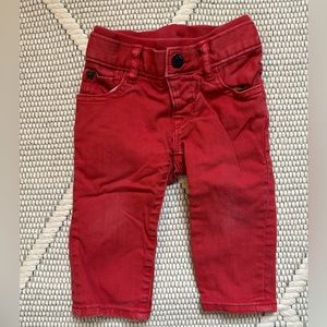 Baby gap boys red jeans 6-12 months